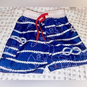 Boys 4T Wes and Willy swim trunks GUC